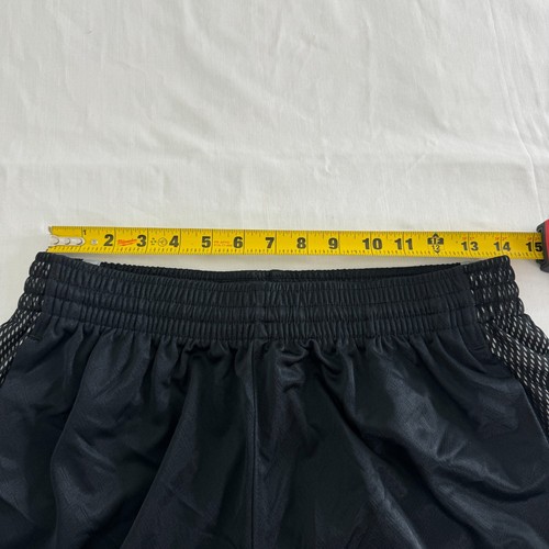 Vintage Nike Basketball Shorts Mens Medium Black Gray 12" Training Stretch 2009 - Afbeelding 8 van 11