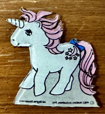 Vtg 1983 My Little Pony Shrinky Dinks Figurines Lot (8) With Stands