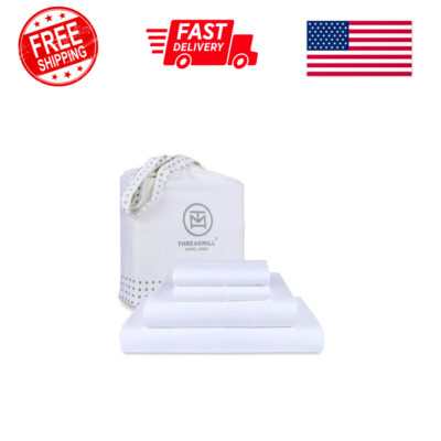 Threadmill Luxury Queen Sheet Set 800 Thread Count for Queen Size Bed - Hotel...