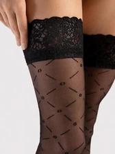 FiORE Enchante Patterned Hold Ups 20 Denier