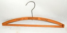 Vintage Mayers American Cleaning and Dye Works 16" Wood Hanger with Pants Bar