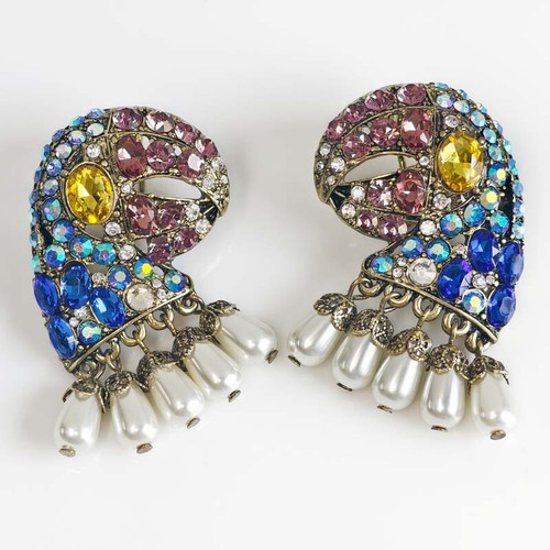 New Heidi Daus Statement Hawk Stud Earrings Retro Women Party Vacation Jewelry - 第 1/5 張圖片