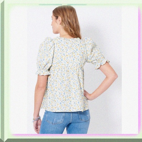 ChicSquare Stitch Kit: Multicolor Misses' Top Pattern (Sizes 8-18) - Code N6719 - Picture 5 of 7