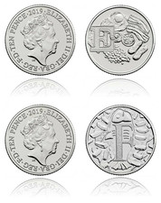 2019 10p E F English Breakfast & Fish & Chips 2-Coin Bundle Uncirculated