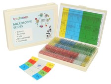 120 Microscope Slides with Specimens Set, Lab-Grade Prepared Microscope Slide...