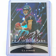 Panini 2023 Certified C.J. Stroud Rookie Insert Certified Stars #CS-11 Texans