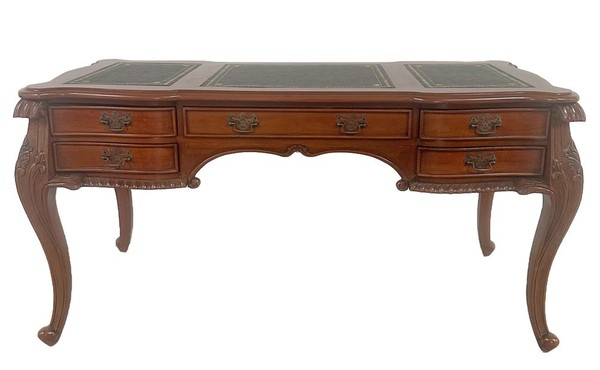 Luxus Schreibtisch Barock Mahagoni – Antik BüRotisch ChefbüRo SekretäR-image