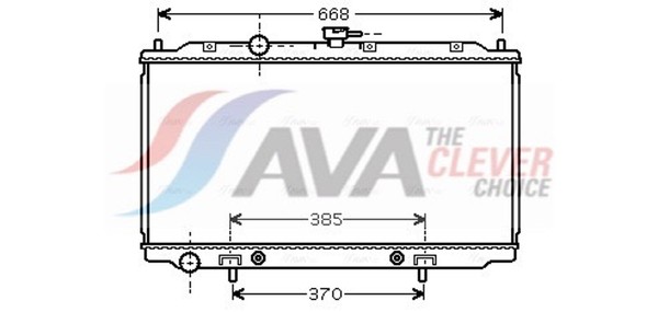 MotorküHler WasserküHler ** Clever FIT ** AVA Clever Choice DN2219 FüR Nissan-image