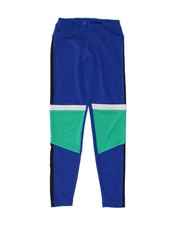 REEBOK Womens Leggings UK 8/10 Small Blue Colourblock CS19