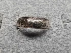 GRANDMA GRABE'S BEAUTIFUL VINTAGE 925 STERLING SILVER OPEN BACK 1.4G RING SIZE 5