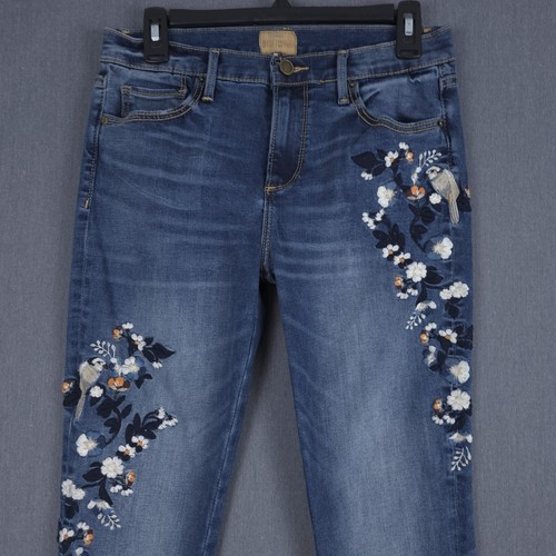 Jeans Driftwood Jackie ricamato donna 28 (veste 28x30) blu vestibilità classica denim - Foto 2 di 13