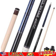 58inch Break Cue Pool Stick 3Piece Design Bakelite Tip Durable Grip Jump Cue New