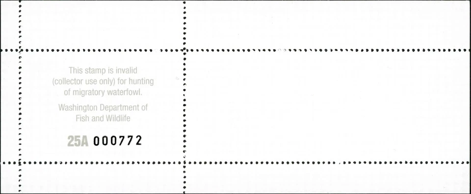 WASHINGTON #40A 2025 STATE DUCK STAMP SNOW GEESE By Diane Ford. FINAL STAMP - Image 2 of 2