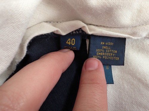 Pantalones Cortos Chinos Ralph Lauren Para Hombre Bedford Azul Marino Bandera Náutica Bordados W40 - Imagen 6 de 6