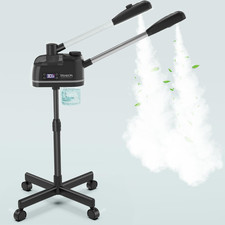 2 in 1 Professional Facial Steamer on Wheels -With Ozone and Hot  Cold Mist, Io