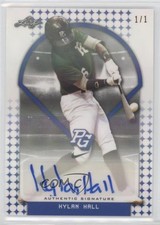2018 Leaf Perfect Game National Showcase Blue Shimmer 1/1 Hylan Hall Auto nh1