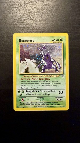 Pokemon Card Neo Genesis Heracross 6/111 Rare Holo
