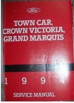 1994 Ford Krone Victoria Grand Marquis Lincoln Stadt Auto Service Shop Manuell