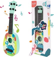 Kids Guitar Ukulele Instrument 37cm Musical Guitar With 2 Adjustable Strings