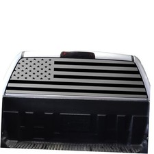 Precut Rear Window American Flag Vinyl Decal Sticker Rear Windshield Black