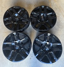 4 Chevy Silverado Rims; Gloss Black; 6 Lug; 20x9