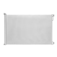 Retractable Baby Gate, 33 Tall, Extends up to 55'' Wide, White/Child Safety