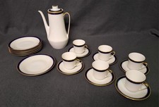 Hutschenreuther Kaffeeservice 6 Personen Olivia Kobalt Blau / Gold