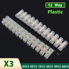 12 Way Terminal Connector Block Electrical Wire Connection Strip X3 0312 - 6012