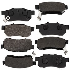 Niche Brake Pad Kit For Honda Big Red 700 06451-hl1-a01 Front Rear Semi-metallic