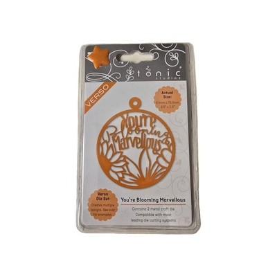 Tonic Studios Verso You`re Blooming Marvellous Bauble / Tag Die Set 2373E, Neu