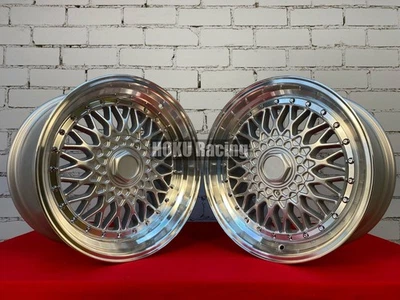 4X 17 Zoll RS Mesh Style Deep Dish Alufelgen 5X120 für BMW E34 E90 E39 E60 - Bild 1 von 4