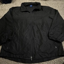 Propper Mens Medium Tactical Jacket Windbreaker Full Zip Black Zipable Hood