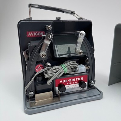 Avigon 8mm Vue-Editor VE-1   Vintage Film Viewer/Editor, Made in Japan Orig Box
