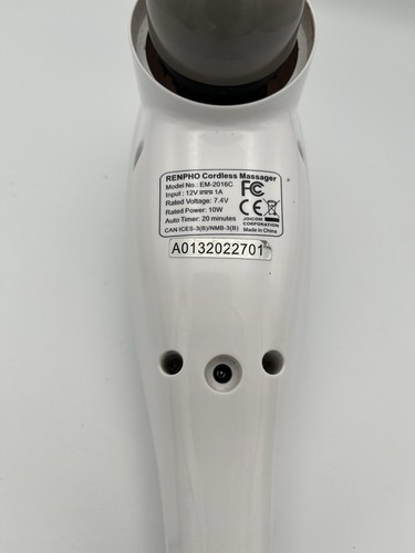 Renpho Rechargeable Full Body Personal Massager EM-2016C-White Tested - Picture 4 of 8