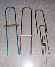 5 Vtg Hair Pin Looms Metal Crochet Yarn Make Flowers