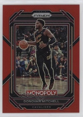 2022-23 Panini Prizm Monopoly Red Prizm 83/99 Donovan Mitchell #18 1u6