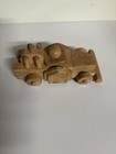 Vintage Wooden Race Car  Wheels Do move — photo 2