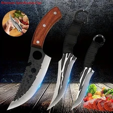134PCS Stainless Steel Boning Knife Multipurpose Kitchen Knives BBQ Cooking