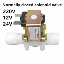 12V 24V 220V Solenoid Valve 1/2 3/4 Inch Electric Water Air Control NC Valve