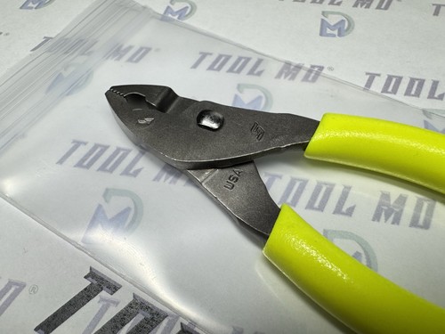 Snap-on Tools HI VIZ YELLOW Soft Grip Mini FlankJaw Slip Joint Pliers HJ44BCF - Picture 9 of 13