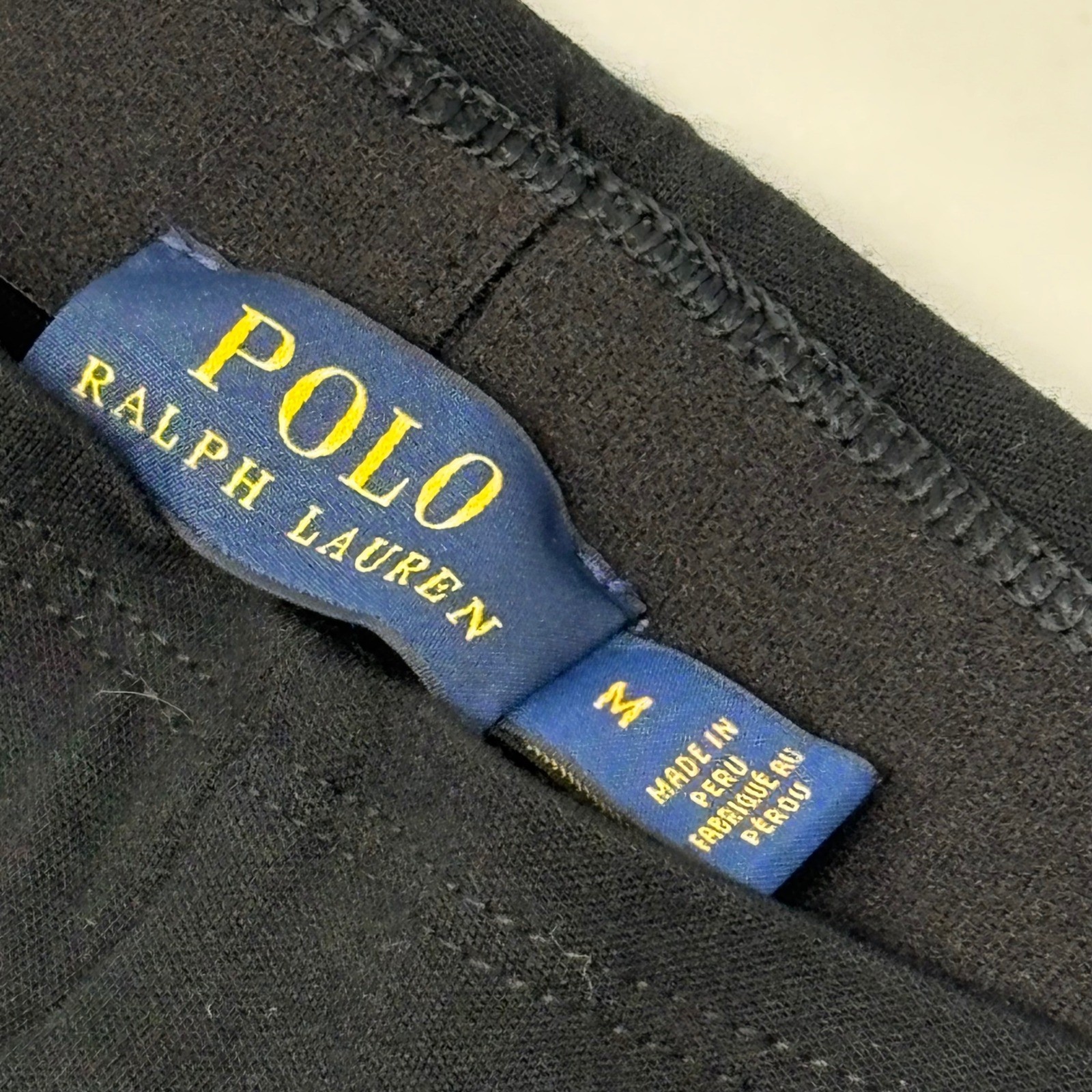 Polo Ralph Lauren Women's M Black Riding Jodhpur Style Leggings Grip Patch