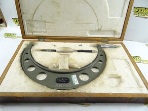 MITUTOYO 10-11" OUTSIDE MICROMETER CARBIDE FACED .0001" GRAD 103-225A