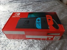 Nintendo Switch HAC-001. Neon Red & Blue, boxed and good condition.