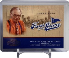 2004 Playoff Honors Fans of the Game Insert #255FG-5 Larry King Brooklyn Dodgers