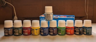 Pebeo PE075000 Discovery Paint Set 45ml 10/Pkg-Setacolor Opaque Light Fabrics, 