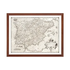 Old Map of Portugal 1570 - Vintage Portugal Art Wall Decor