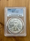 1996 PCGS MS69 American 1oz Silver Eagle $1 First Strike .999