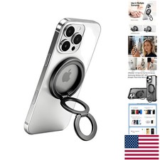 MagSafe Magnetic Phone Grip  360  Rotation Stand - Stylish Gray for iPhone