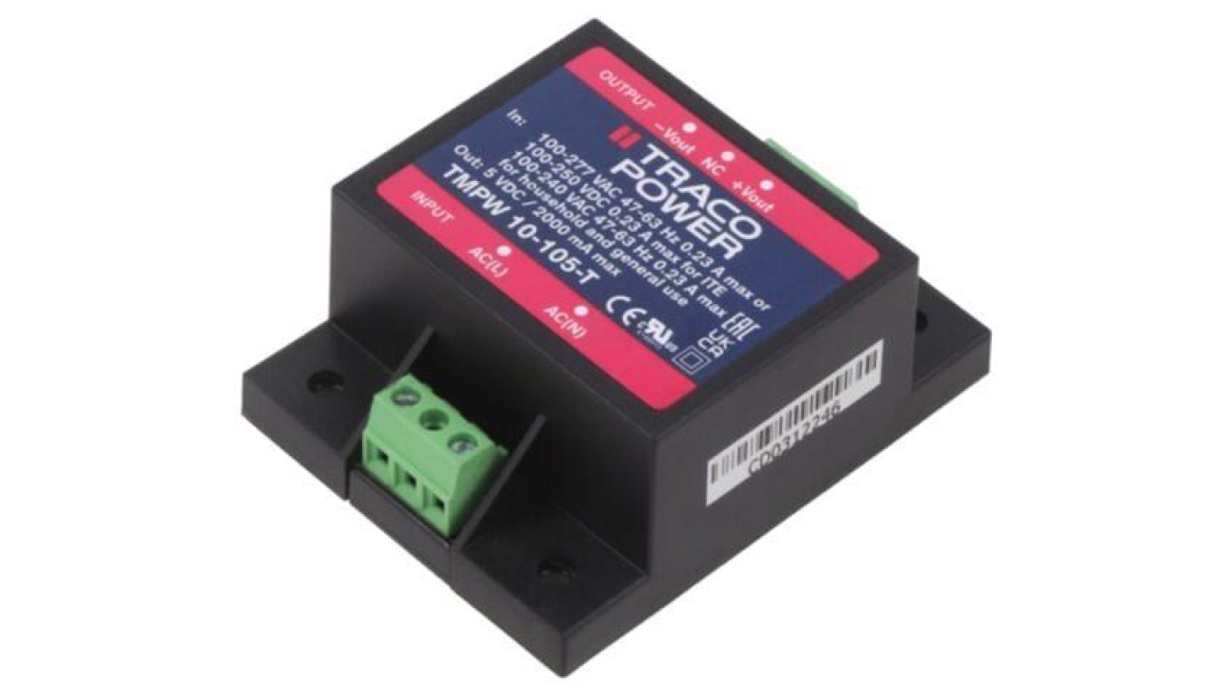 Switching power supply, for installation, 10W, 5VDC TMPW 10-105-T
