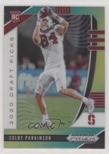 2020 Panini Prizm Draft Picks Rookies Green & Yellow 79/249 Colby Parkinson 2k5
